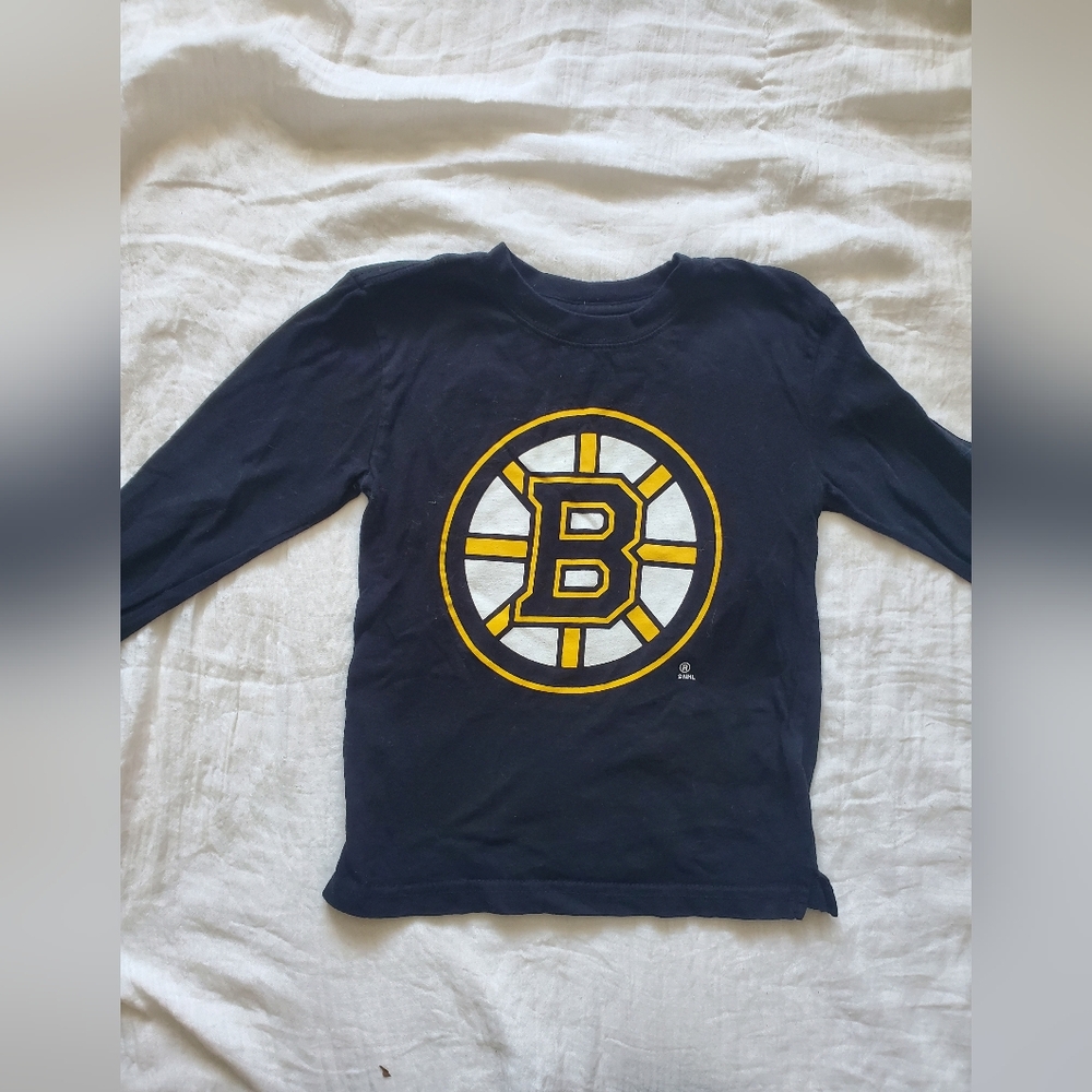 Reebok Kids Boston Bruins NHL Long Sleeve Shirt Size S